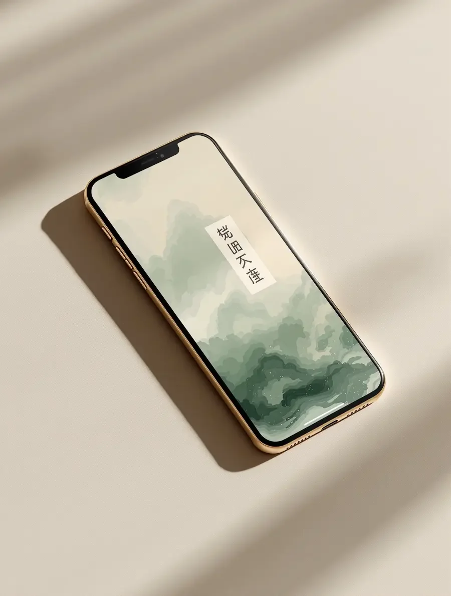 AI看片黄剧APP在象牙白亚麻桌面上的界面展示